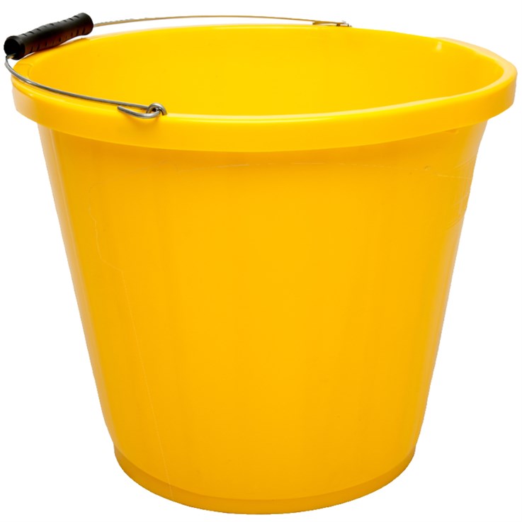 Stadium Heavy Duty Yellow 3 Gallon Bucket BB6